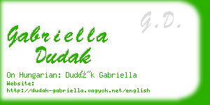 gabriella dudak business card